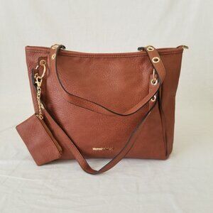 NWT! Montana West Faux Leather Tote Hobo Shoulder Bag w/Bonus Coin/Access Pouch